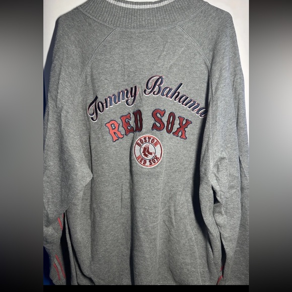 MLB Other - Tommy Bahama Baseball Embroidered Quarter Zip Heavy Sweater